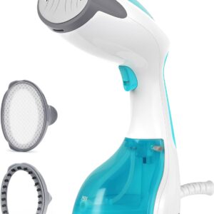 Clothes Steamer, Portable Handheld Steamer, Garment Fabric Wrinkles Remover, 30-Second Fast Heat-up, Auto-Off, Large Detachable Water Tank